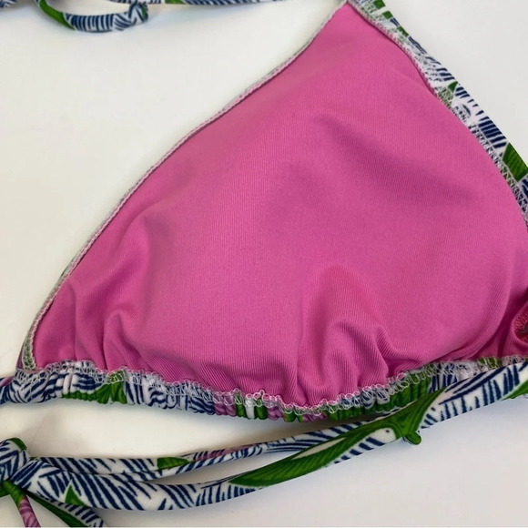Liberty & Justice The Miata bikini Top Grato Green Blue Pink Size XXL - Picture 9 of 12